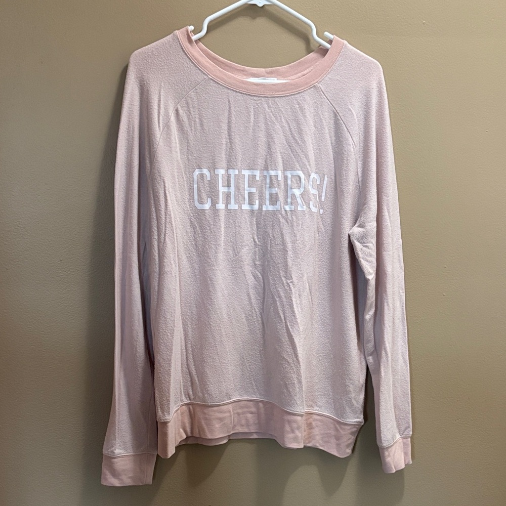 Grayson Threads Pink 'Cheers!' Sweatshirt
